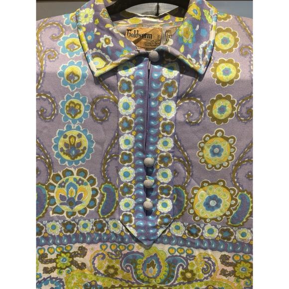 Vintage, 60’s, Goldworm Dress, Italy, 8, Psychedelic - Picture 3 of 8